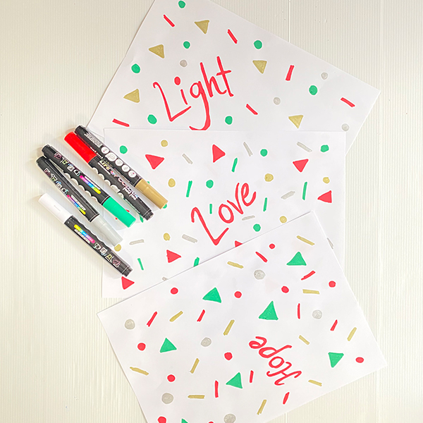 Bostik DIY Australia Christmas Party Fan Step 2