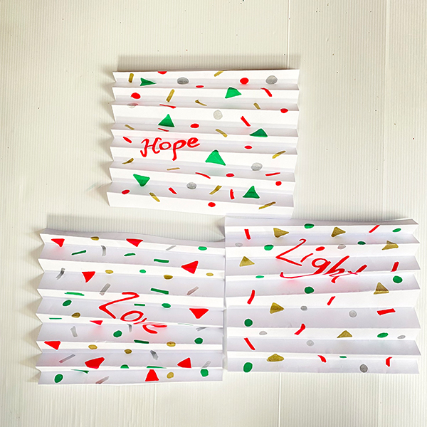 Bostik DIY Australia Christmas Party Fan Step 3