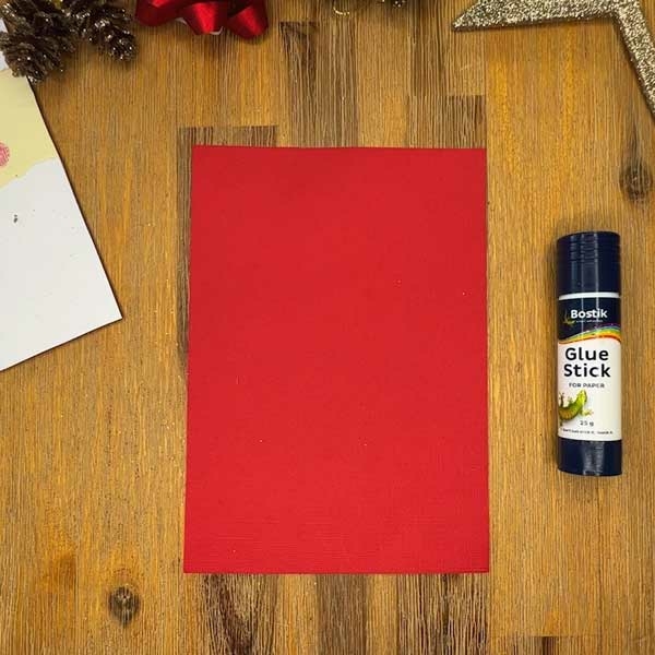 Bostik DIY South Africa Tutorial Santa Christmas Card step 1