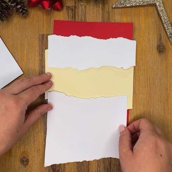 Bostik DIY South Africa Tutorial Santa Christmas Card step 3