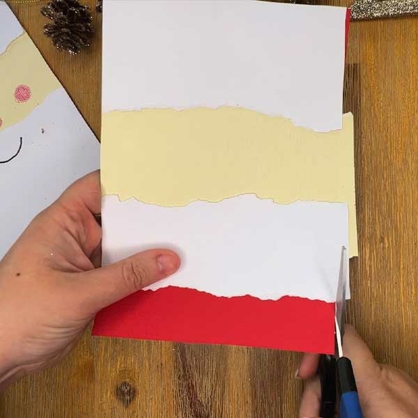 Bostik DIY South Africa Tutorial Santa Christmas Card step 4