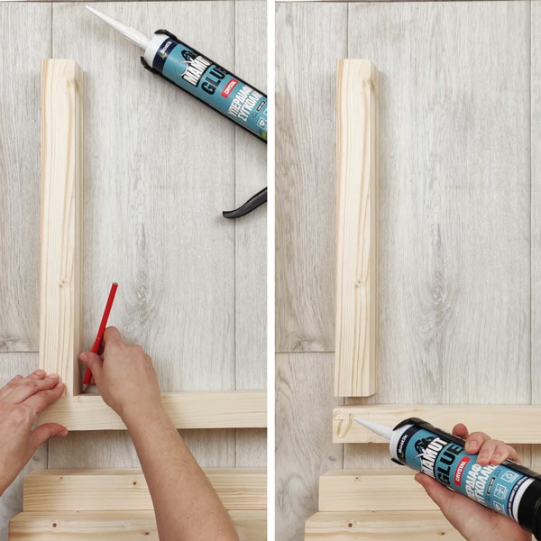 Bostik DIY Greece Tutorial Bench step 3
