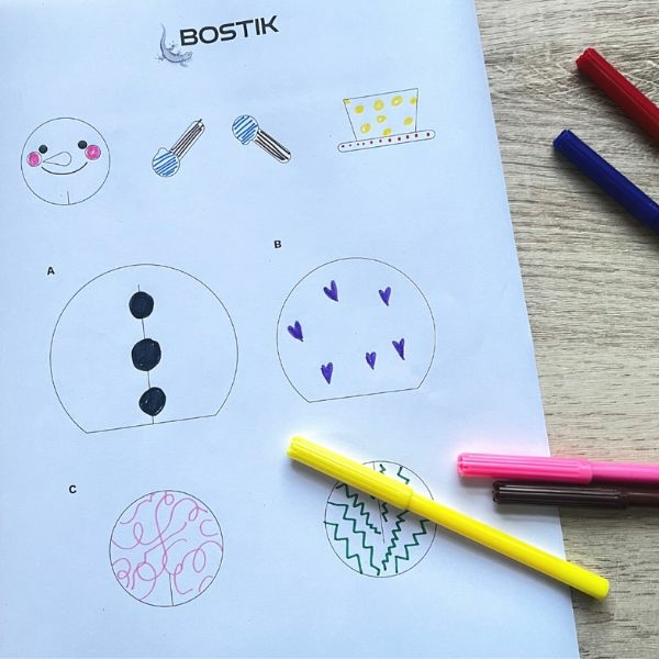 Bostik DIY Ireland 3D Snowman Paper Craft Step 2