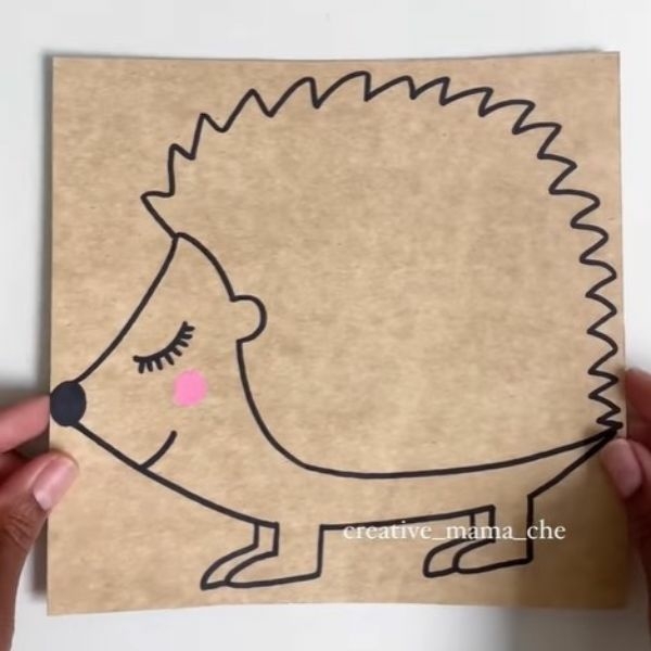 Bostik DIY Ireland Ideas and Inspiration Hedgehog Leaf Craft Step 1