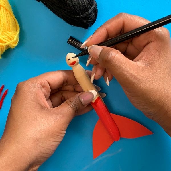 DIY Bostik UK Ideas & Inspiration - Mermaid clothes peg craft 5
