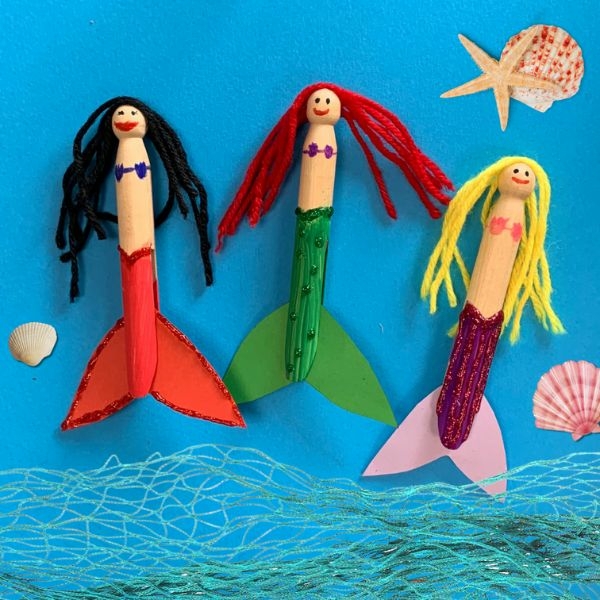DIY Bostik UK Ideas & Inspiration - Mermaid clothes peg craft 9