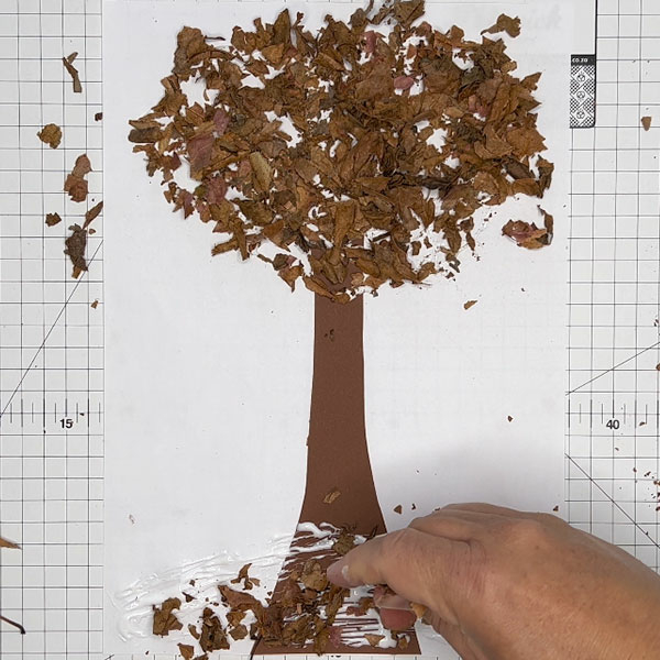 Bostik DIY South Africa Tutorial Leaves Craft step 3