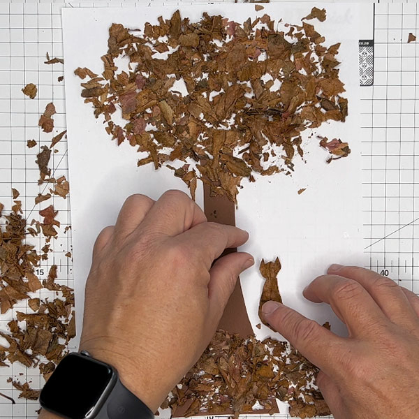 Bostik DIY South Africa Tutorial Leaves Craft step 4