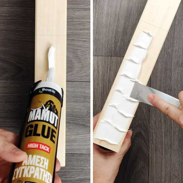 Bostik DIY Greece Tutorial Woodstep step 3