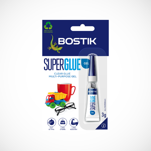 Bostik DIY New Zealand Repair and Assembly Super Glue Gel 3g Product Image