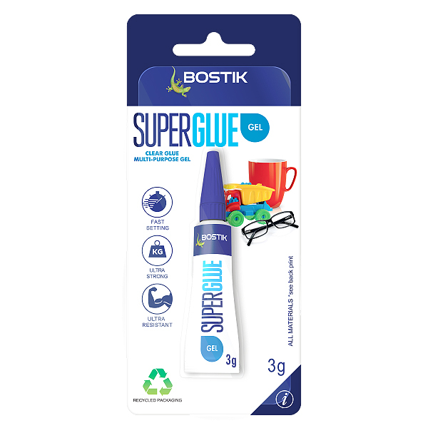 Bostik DIY Australia Repair Super Glue Gel 3g