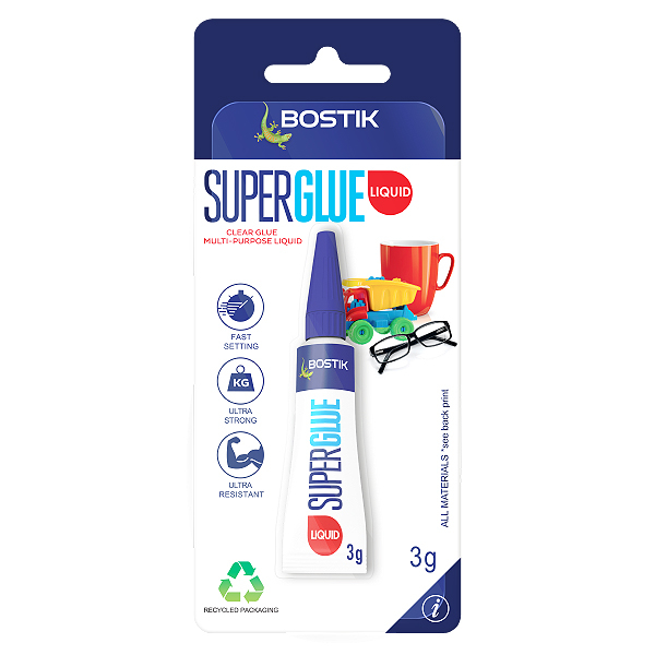 Bostik DIY Australia Repair Super Glue Liquid 3g